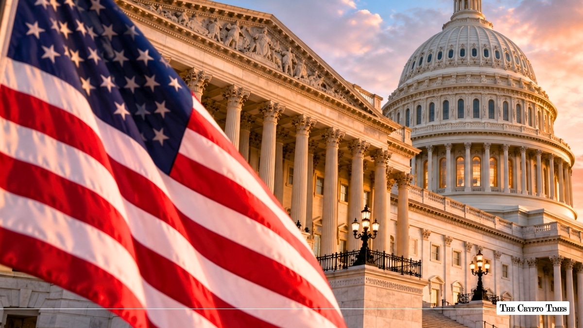 American flag in front of the U.S. Capitol Building