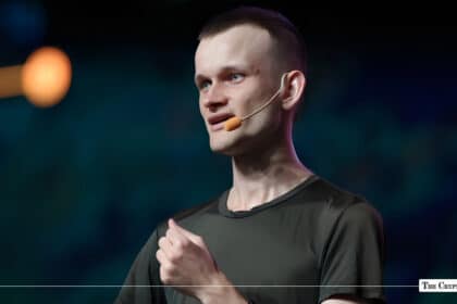 Vitalik Buterin speaking at a conference