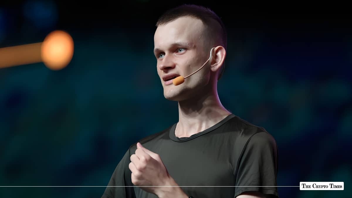 Vitalik Buterin speaking at a conference